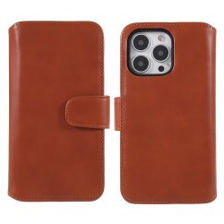iPhone 14 Pro Max Fodral Essential Leather Maple Brown