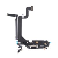 iPhone 14 Pro Max Laddkontakt med Flexkabel Original - Svart