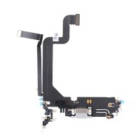 iPhone 14 Pro Max Laddkontakt med Flexkabel Original - Vit
