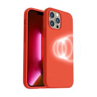 iPhone 14 Pro Max Skal Silikon MagSafe Rosa