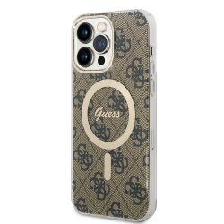 iPhone 14 Pro Max Skal 4G Pattern MagSafe Brun