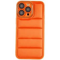 iPhone 14 Pro Max Skal Down Jacket Design Orange