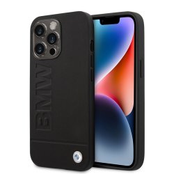 iPhone 14 Pro Max Skal Hot Stamp Metal Logo Svart