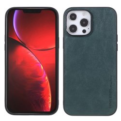 iPhone 14 Pro Max Skal Lädertextur Grön