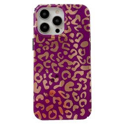 iPhone 14 Pro Max Skal Leopardmönster Lila