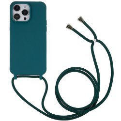 iPhone 14 Pro Max Skal med Strap Grön