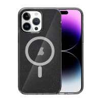 iPhone 14 Pro Skal Glitter MagSafe Svart