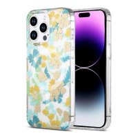 iPhone 14 Pro Skal Blommönster MagSafe Turkos