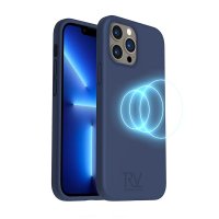 iPhone 14 Pro Skal Silikon MagSafe Blå