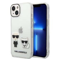 iPhone 14 Skal Karl & Choupette Gradient Vit