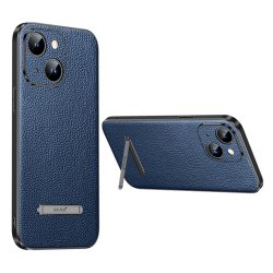 iPhone 14 Skal med Stativ Blå