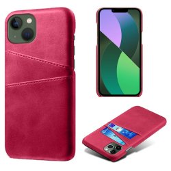 iPhone 14 Skal Två Kortfack Magenta