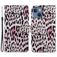 iPhone 15 Etui Motiv Leopardmønster