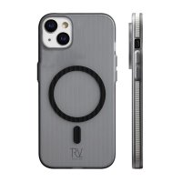 iPhone 15 Skal Korrugerad MagSafe Grå