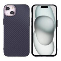 iPhone 15 Plus Skal Kolfibermönster Lila