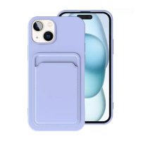 iPhone 15 Plus Skal Korthållare Lila