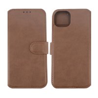 iPhone 15 Plus Fodral Äkta Läder Brun