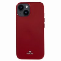 iPhone 15 Plus Skal Jelly Glitter Röd