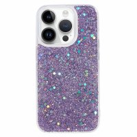 iPhone 15 Pro Max Skal Glitterpaljetter Lila
