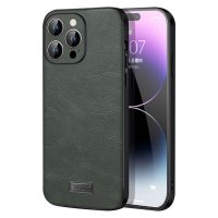 iPhone 15 Pro Max Skal Lädertextur Grön