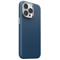 iPhone 15 Pro Max Skal Litchi Pattern Series MagSafe Blå