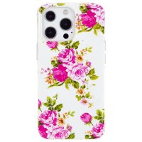 iPhone 15 Pro Max Skal Motiv Rosor Vit