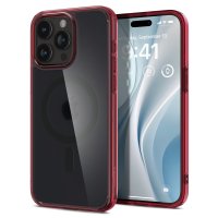 iPhone 15 Pro Max Cover Ultra Hybrid MagFit Frost Deep Red