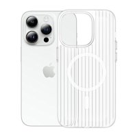 iPhone 15 Pro Skal Korrugerad MagSafe Transparent