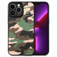 iPhone 15 Pro Skal Kamouflage Grön