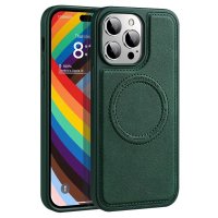 iPhone 15 Pro Skal MagSafe Denim Jacket Grön