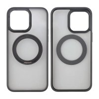 iPhone 15 Pro Skal Roterbart MagSafe Stativ Svart