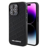 iPhone 15 Pro Skal Quilted K Pattern Svart