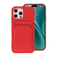 iPhone 16 Pro Max Skal Korthållare Röd