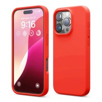 iPhone 16 Pro Skal Silikon Röd