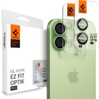 iPhone 17 Kameraskydd GLAS.tR EZ Fit Optik Pro 2-pack Grön