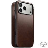 iPhone 17 Pro Max Fodral Modern Leather Folio Horween Rustic Brown