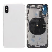 iPhone XS Baksida med Komplett Ram Premium - Silver