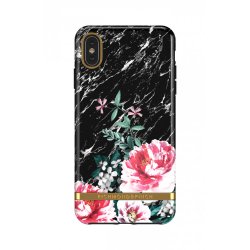 iPhone Xs Max Skal Black Marble Floral