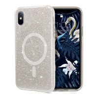 iPhone X/iPhone Xs Skal Glitter MagSafe Transparent