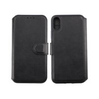 iPhone X/iPhone Xs Fodral Utfällbart Kortfack Svart