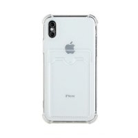 iPhone X/iPhone Xs Skal Korthållare Stöttåligt Transparent