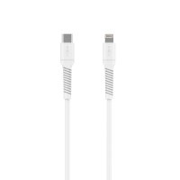 Kabel Liquid Silicone USB-C/Lightning 1.2m Vit