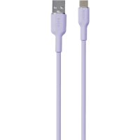 Kabel Soft Charge & Sync Cable USB-A/USB-C 1.5m Lavender