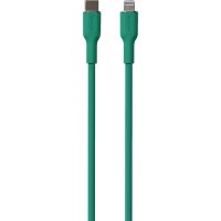 Kabel Soft Charge & Sync Cable USB-C/Lightning 1.5m Grön