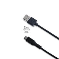 Kabel USB-A till USB-C 2m Svart