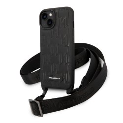iPhone 14 Skal Crossbody Strap Svart