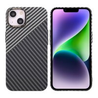 iPhone 14 Plus Skal Kolfibermönster Svart Vit