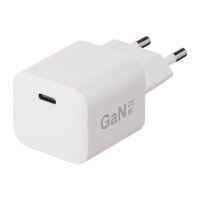 Laddare 25W USB-C GaN Vit