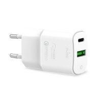 Laddare USB-A + USB-C Wall Charger 20W