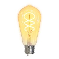 LED-lampa Filament E27 WiFi ST64 Spiral 5.5W
